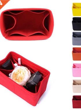 New Multifunction Women Felt Insert Bag Makeup Cosmetic Bags