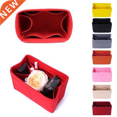 New Multifunction Women Felt Insert Bag Makeup Cosmetic Bags