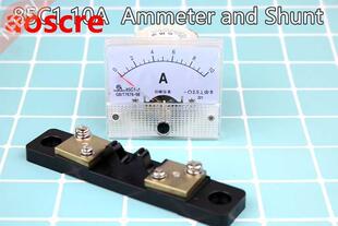 85C1 1Set New DC 0~10A Analog AMP Panel Meter current Ammete