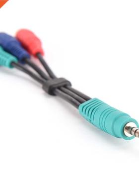 High Speed 3.5 mm Male Jack To 3 RCA Female Plug Adapter Aud