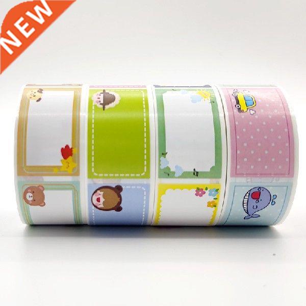 250pcs/ roll cartoon cute hand ledger stationery stick name