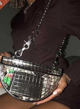 Metallic Hollow Out Clutch Bag Women	s Evening Bag Sh