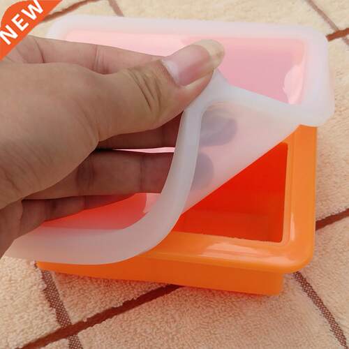 2Pcs 4-Cavity Silicone Large Ice Cube Mold Tray Reusable