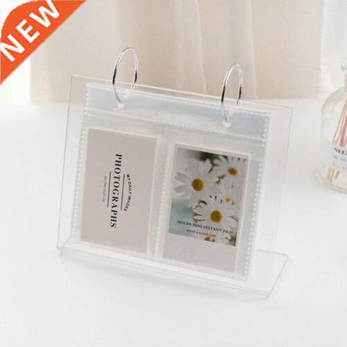 Desktop Photo Album Bin Acrylic Tabletop Flip Photo Frame