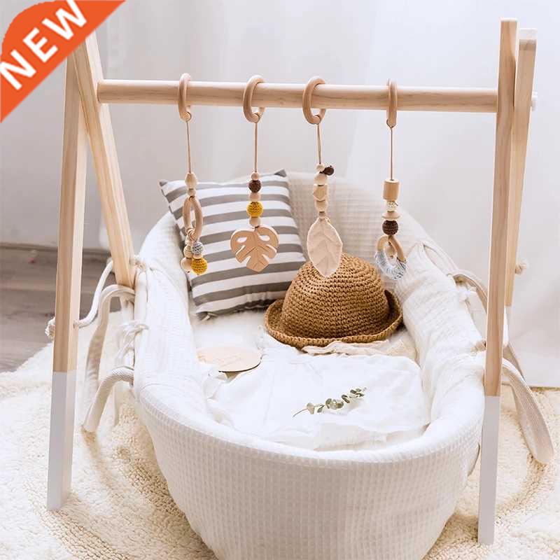 Baby Toys Wooden Play Gym Hanging Mobile Bed Holder Star Pen