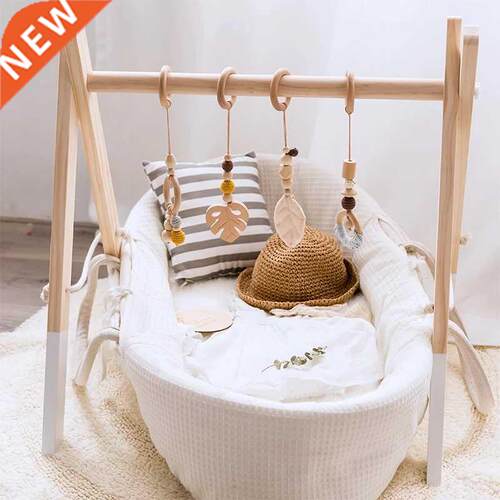 Baby Toys Wooden Play Gym Hanging Mobile Bed Holder Star Pen