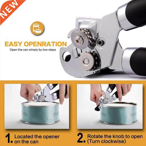 3-in-1 Manual Can Opener Tin Jar Beer Bottle Remover Cutter