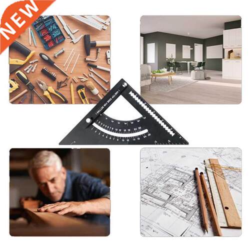 45+90 Degree WoodWorking Ruler Triangle Rule Thickening Ang