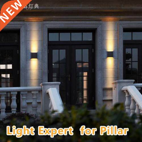 Modern P and DOWN Led aluminum wall lamp IP65 garden Wall li