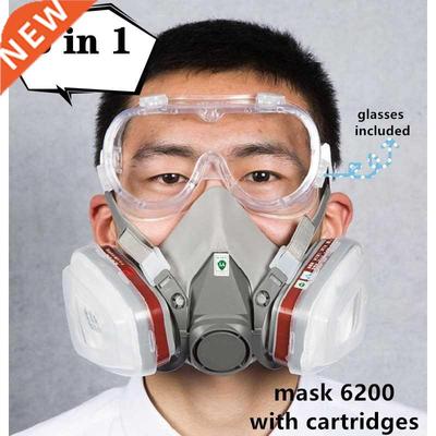 Gas Mask Respirator 6200 for Paint Rubber Fabric with Cartri