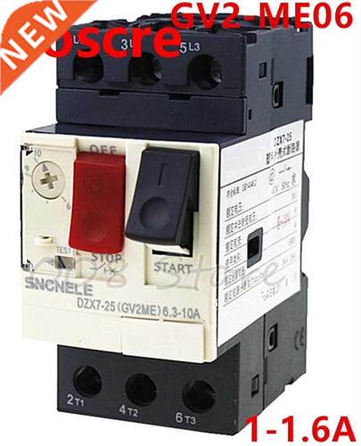 Motor Protector GV2 Series GV2ME06 GV2-ME06 1-1.6A