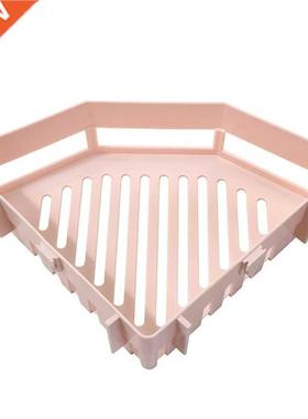Suction Wall Triangular Shower Caddy Shelf Bathroom Corner