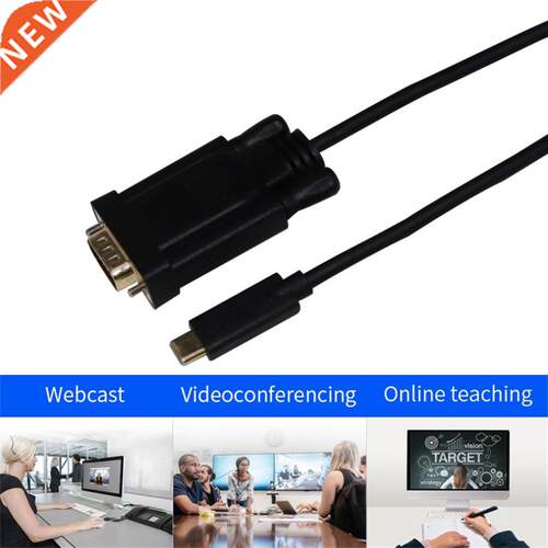 Cable Type C to VGA adapter Converter 2m Male To Male Type C