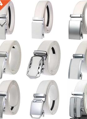 CETIRI 130cm 140cm 150cm 160cm Plus Size Long Belt White Men