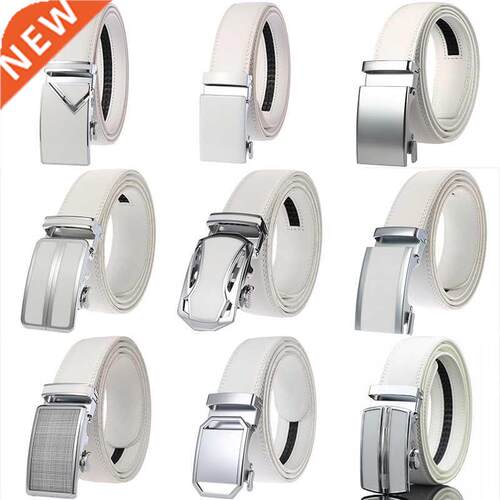 CETIRI 130cm 140cm 150cm 160cm Plus Size Long Belt White Men
