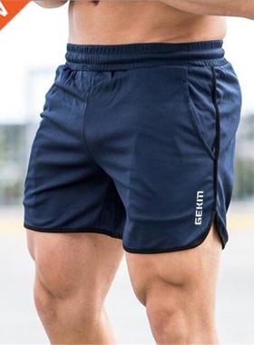 New Men Fitness Bodybuilding Shorts Man Summer Workout Male