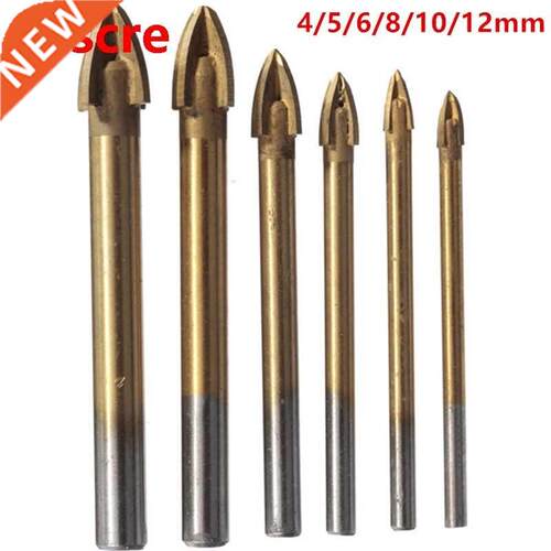 Titanium Carbide Glass Drill Bit Cross Spear Point Head Dril