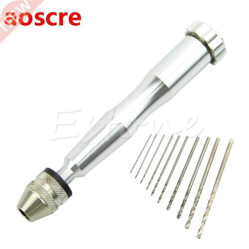 New Mini Micro Aluminum Hand Drill Drilling With Keyless Chu