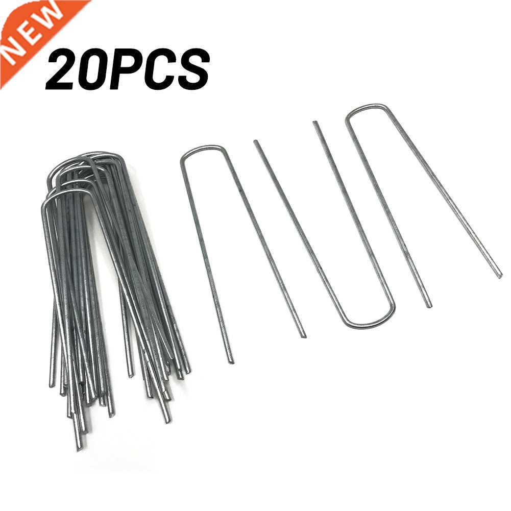 20pcs Top Quality Galvanised Pegs Metal Ground U Tent Pegs G
