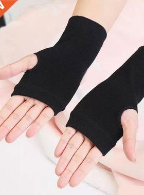 Women Short Fingerless Gloves Cosplay Mitten Unisex Overslee