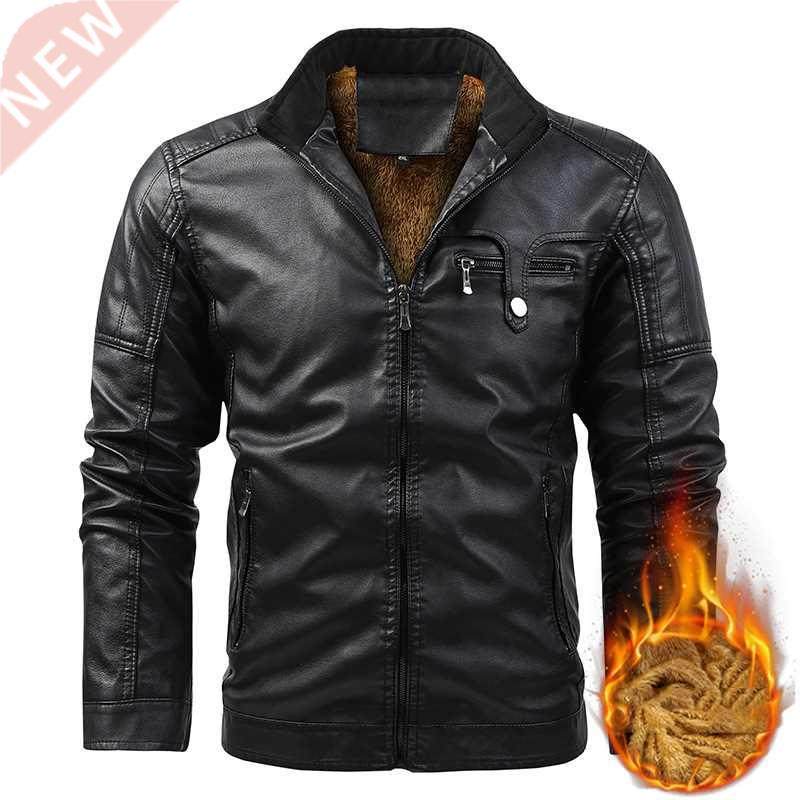 Casual Design 2022 For Style Winter Leather Jacket Men'S PU图片