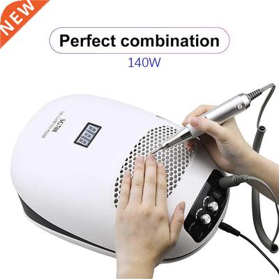 140W -IN-1 Nail Drill Manicure Machine & Nail Dust Vacuum C