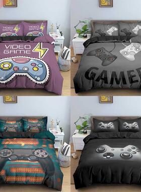 Teens Video Games Comforter Duvet Cover Set King Size Gamepa