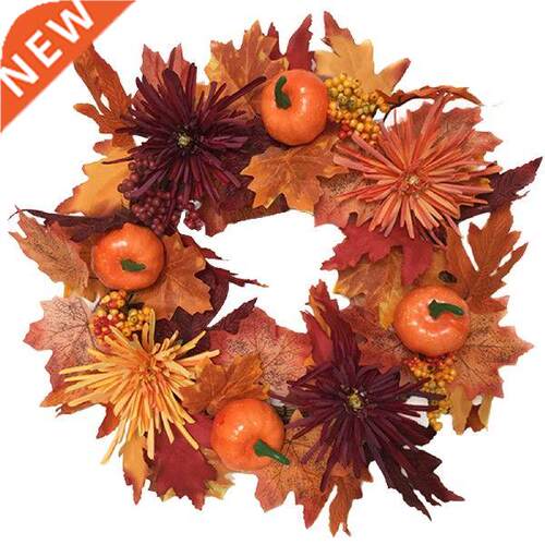 Creative Halloween Decoration Garland Simulation Maple Leaf