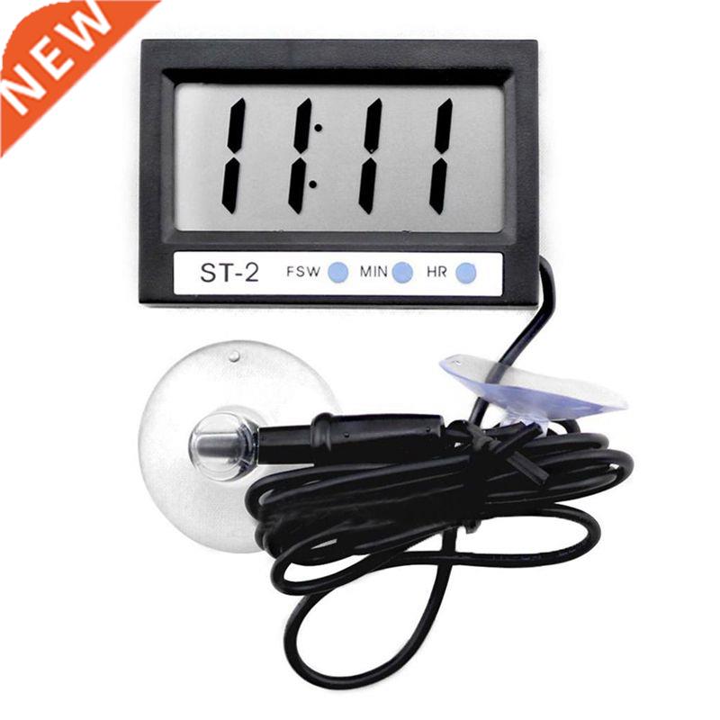 ST-2 LCD Thermometer Temperature Meter Clock With Probe