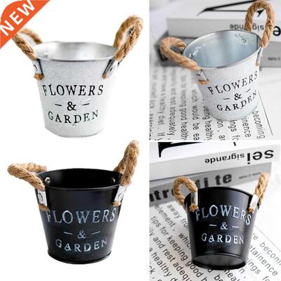 Portable Vintage Eossed Letter Wrought Iron Dried Flower P