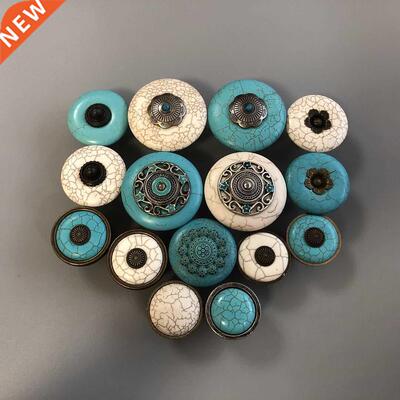 Cabinet handle drawer handle jade handle imitation turquoise