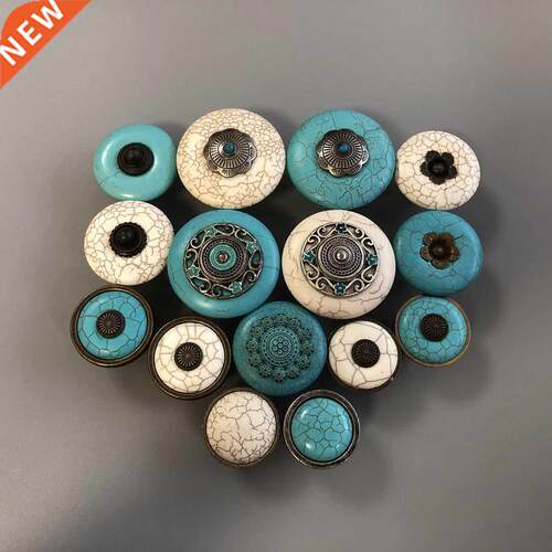 Cabinet handle drawer handle jade handle imitation turquoise