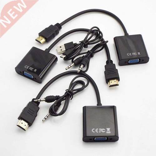 HDMI-Compatible to VGA Adapter Male To Famale Converter 1080