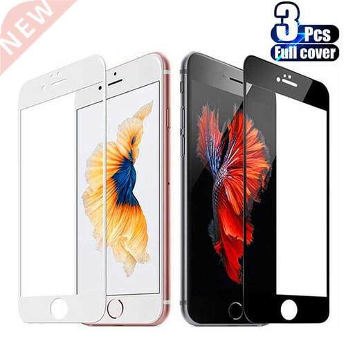 3PCS Full ver Tempered Glass for iPhone 7 8 6 6S Plus SE 202