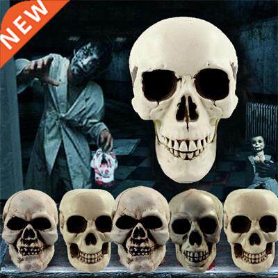 1PC Artificial Plastic Skull Head Model Halloween Party