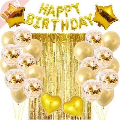 New 27Pcs/Set Blue Balloons Birthday Set Party Supplies