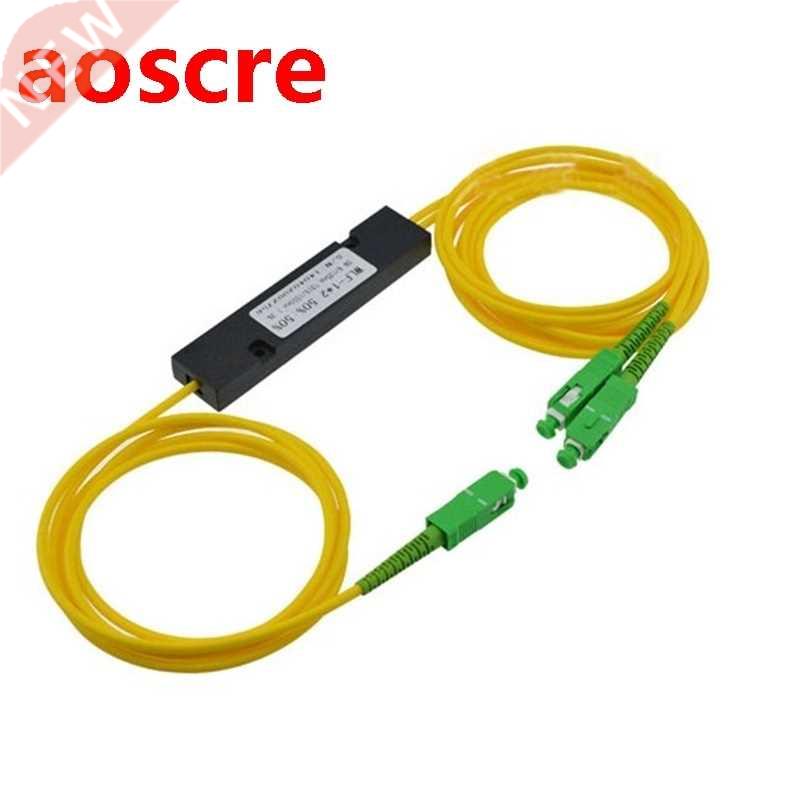 10pcs High Quality 1x2 SC APC fiber optic splitter FBT Singl