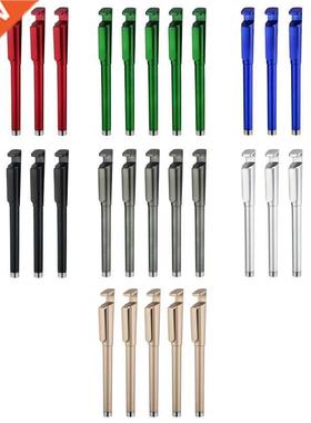 5 Pack 3-in-1 Refillable Gel Pen with Phone Hoder/QR Code Fu