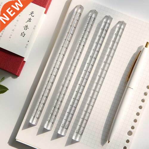 Mohamm 1PC Transparent Triangle Ruler Stationery School Supp