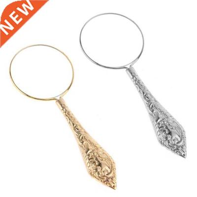 European Delicate Pattern Handle Retro Glass Lens High-Grade