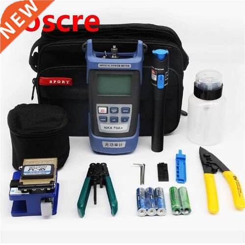Fiber Optic FTTH Tool Kit with FC-6S Fiber Cleaver and Optic