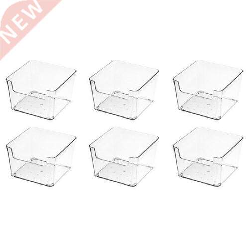 6Pcs Desk Drawer Storage Box Partition Kitchen Tableware