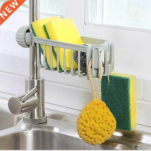 high quality Kitchen Sink Faucet Sponge Soap Cloth Drain Ra