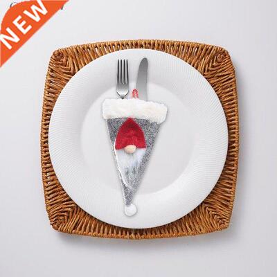 Christmas Tableware Utensil Bags Christmas Silverware
