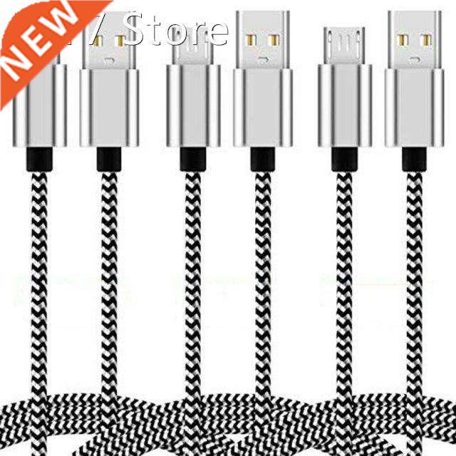USB Charging Cabl 10FT 3m Nylon Braidd Controllr Chargr