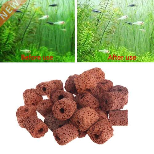 Aquarium Red Ceramic Rings Biological Fish Tank Filter