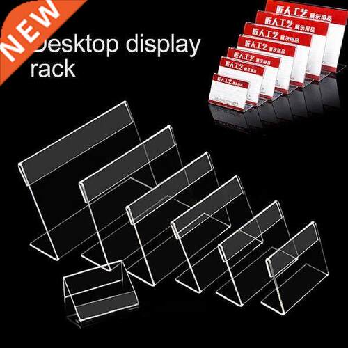 1.3mm Clear Plastic Desk Sign Frame Price Tag Display Paper