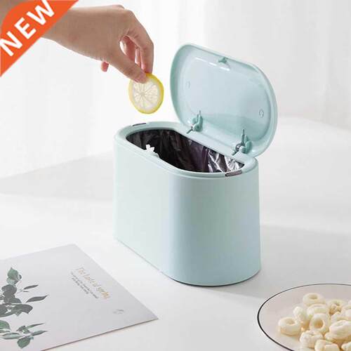 Plastic Small Waste Bin Cute Mini Trash Can Desktop Trash