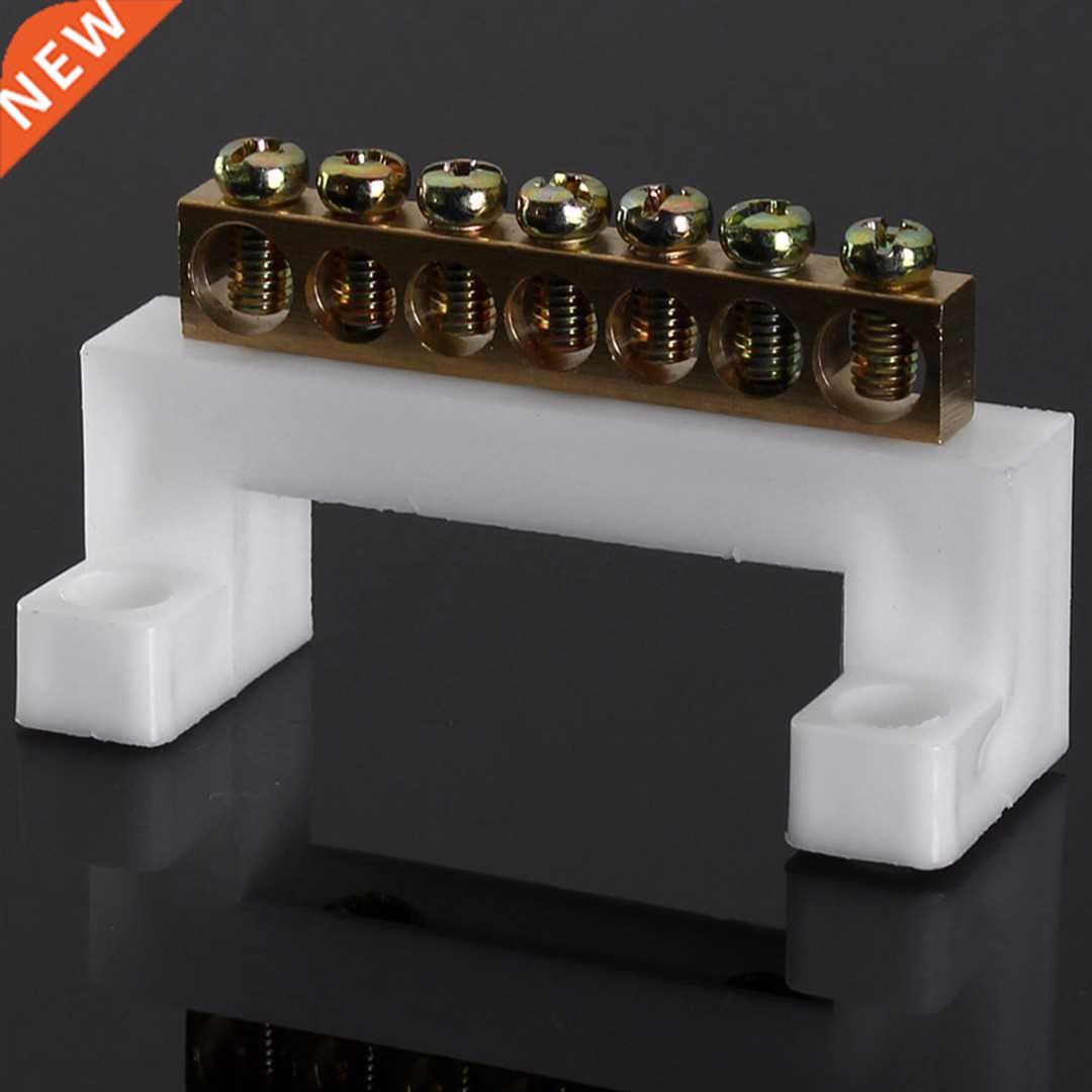 1pc 7 Positions Plastic Barrier Terminal Connector Block Ele
