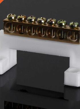 1pc 7 Positions Plastic Barrier Terminal Connector Block Ele